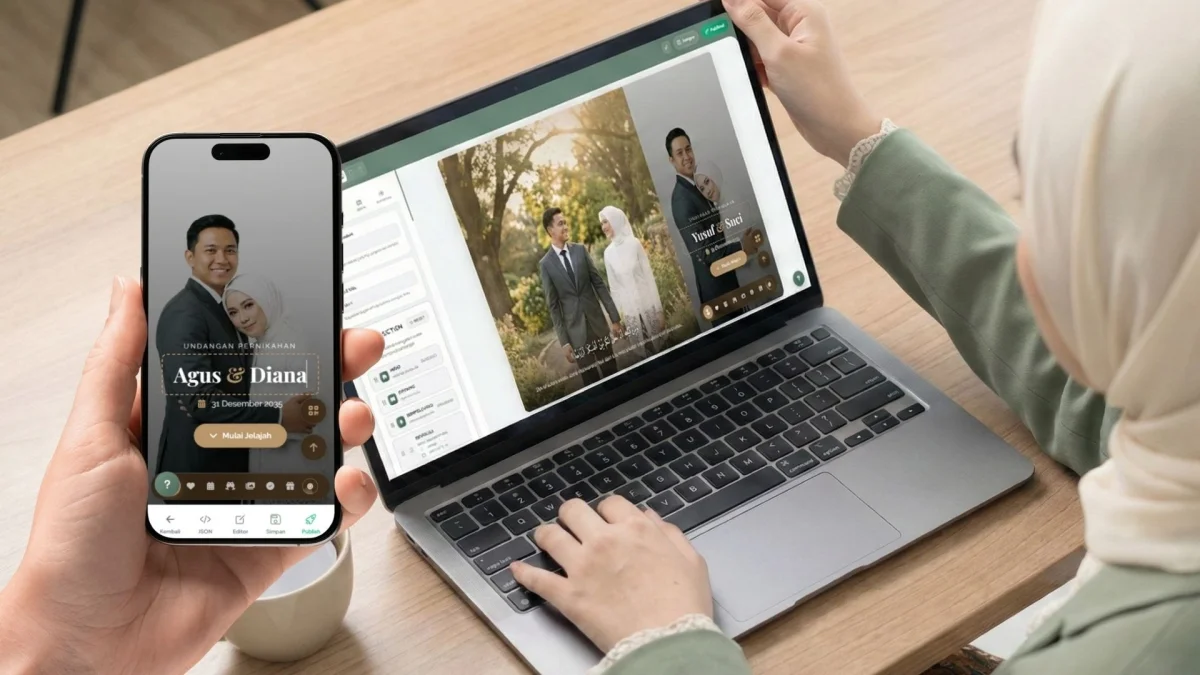 Visual Editor AkadSuci - Edit undangan secara visual
